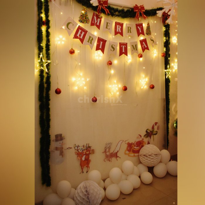 Backdrop christmas party decoration ideas