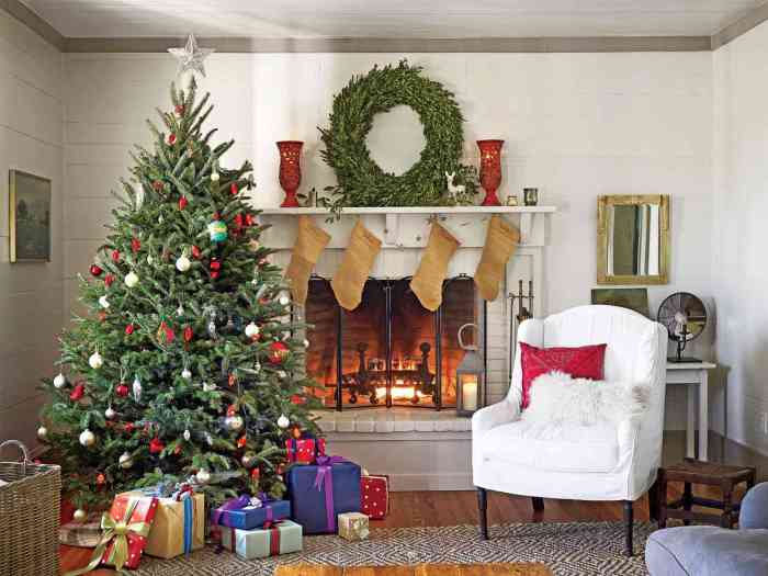 Christmas decoration living room