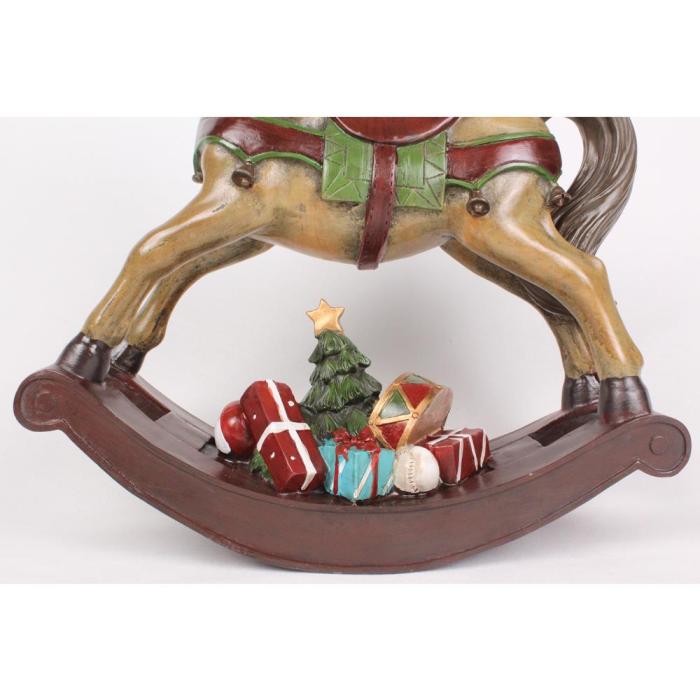 Christmas rocking horse decoration