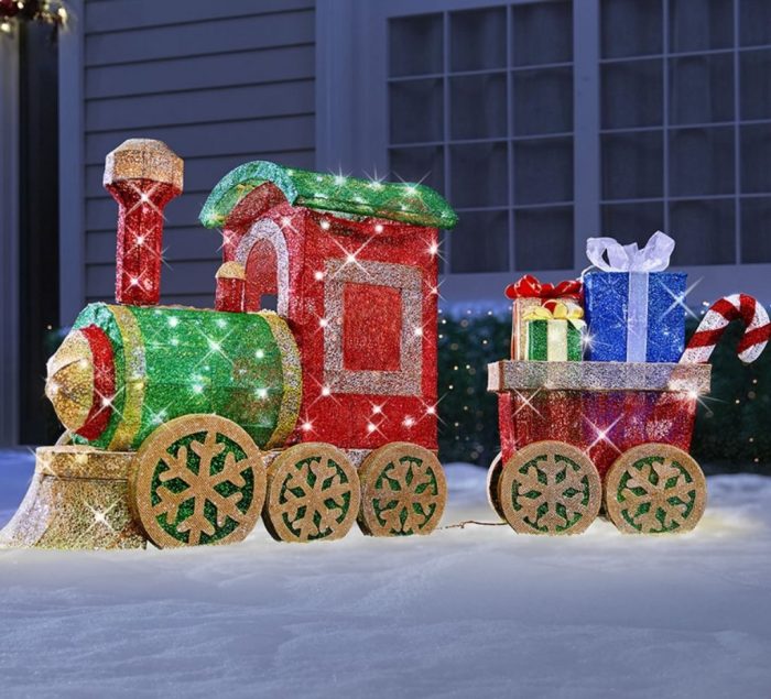 Christmas train outdoor decoration