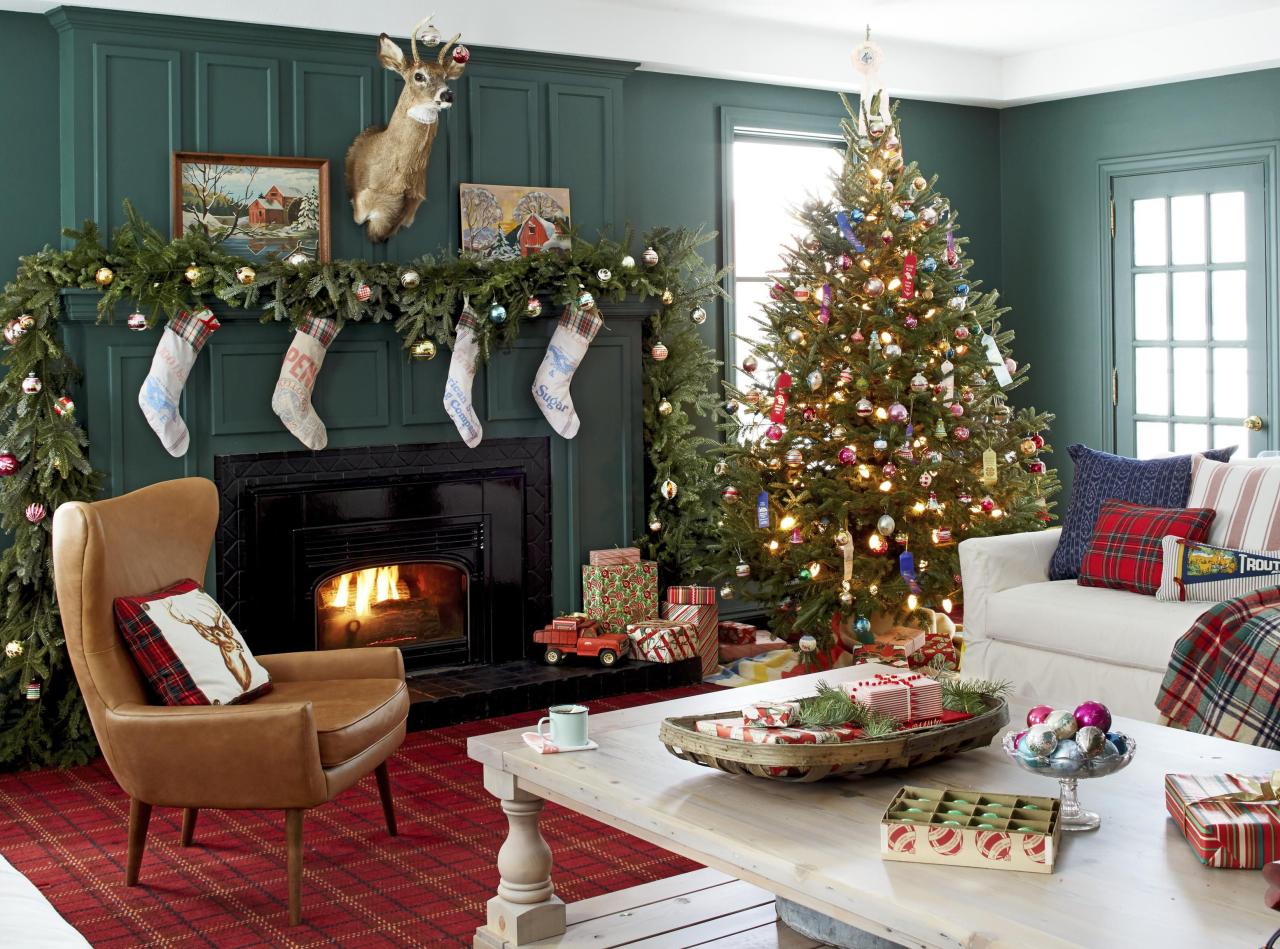 Christmas decoration living room