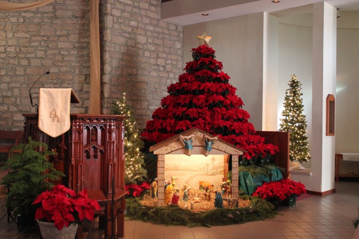 Church decoration for christmas