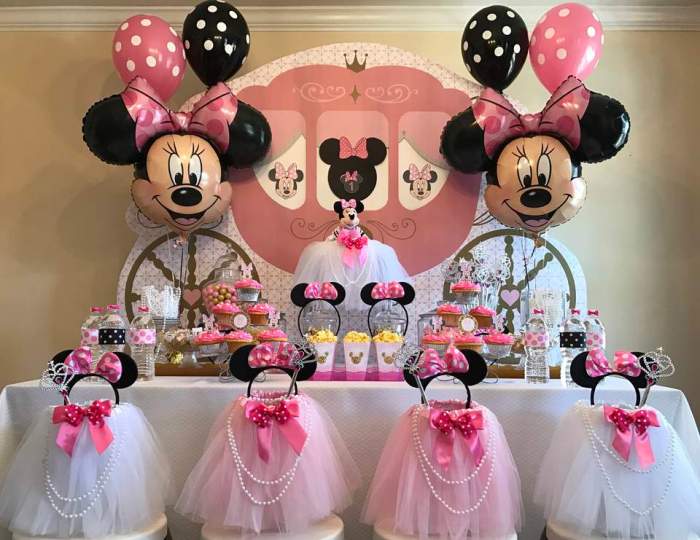 Minnie mouse birthday decoration