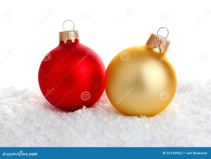 Red and gold christmas decoration